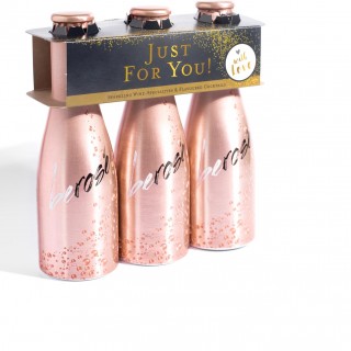 BeRose пенливо плодово Розе JustBe, 10.5% об. алк., 3*200 ml