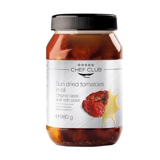 СУШЕНИ НА СЛЪНЦЕ ДОМАТИ в слънчогледово олио 980 g CHEF CLUB